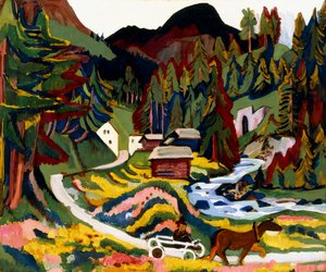 Landschap in de lente, Sertig, 1924-25