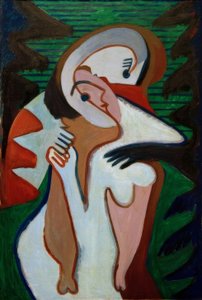 Liebespaar – Der Kuss door Ernst Ludwig Kirchner