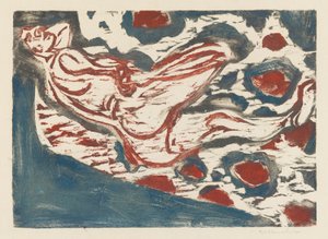 Liegender Akt (Liggend naakt) door Ernst Ludwig Kirchner