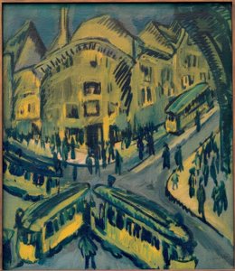 Nollendorfplatz door Ernst Ludwig Kirchner