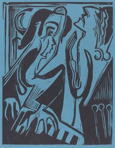 Pianist en Zanger door Ernst Ludwig Kirchner