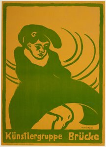 Poster voor Die Brücke door Ernst Ludwig Kirchner