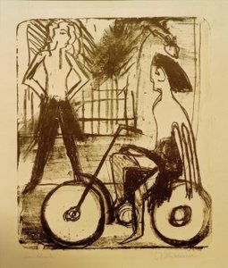 Fietser door Ernst Ludwig Kirchner