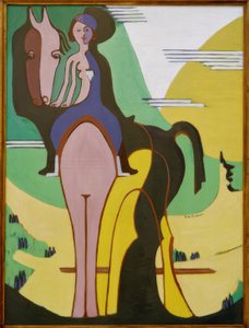 Amazone door Ernst Ludwig Kirchner