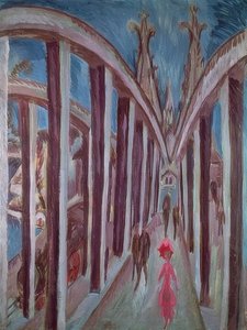 Rijnbrug bij Keulen door Ernst Ludwig Kirchner