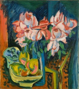 Rozen. 1918 door Ernst Ludwig Kirchner