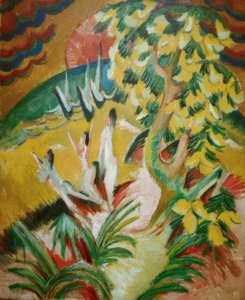 Ronde baai door Ernst Ludwig Kirchner
