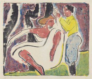 Russische Dansers door Ernst Ludwig Kirchner