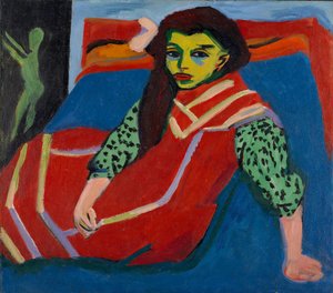 Zittend meisje (Fränzi Fehrmann)