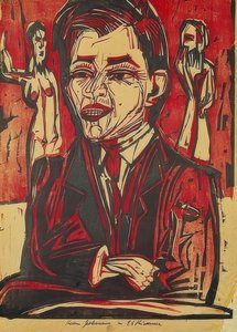 Zelfportret door Ernst Ludwig Kirchner