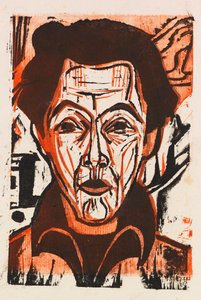Zelfportret, 1926 door Ernst Ludwig Kirchner