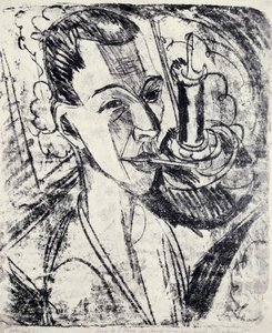 Zelfportret met sigaret