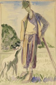 De Herder; Der Hirte door Ernst Ludwig Kirchner