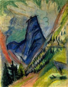 Tinzenhorn door Ernst Ludwig Kirchner