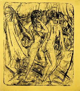 Twee naakten bij het raam, 1915