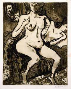 Twee vrouwen, 1907 door Ernst Ludwig Kirchner