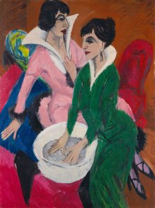 Twee vrouwen bij een gootsteen. De Zusters, 1913
