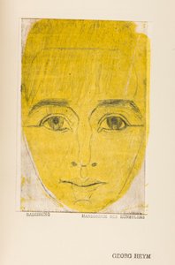 Umbra Vitae (portret van Georg Heym) door Ernst Ludwig Kirchner