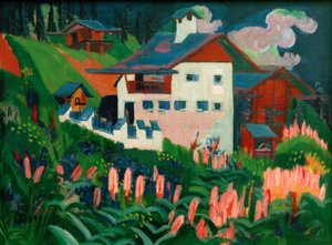 Ons huis. Ons huis in de weiden door Ernst Ludwig Kirchner