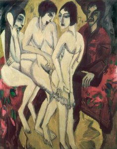 Het oordeel van Paris door Ernst Ludwig Kirchner