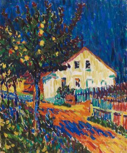 Dorpstraat met appelbomen