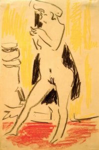 Vrouwelijk model door Ernst Ludwig Kirchner