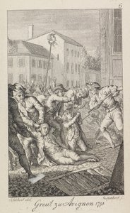 De slachtingen van La Glacière op 16-17 oktober 1791 door Ernst Ludwig Riepenhausen