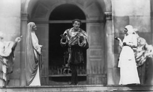 Opvoering van Jedermann, Salzburg Festival, Oostenrijk, 20e eeuw door Ernst Maier