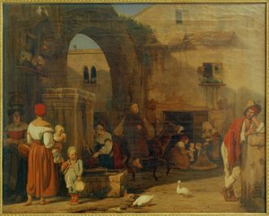 E.Meyer, Op het Marktplein en Fontein bij Tivoli