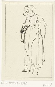 Staande boerin