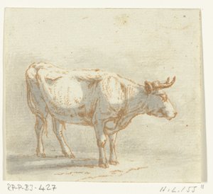 Stier staand, naar rechts door Ernst Willem Jan Bagelaar