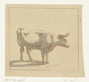 Stier staand, naar rechts door Ernst Willem Jan Bagelaar
