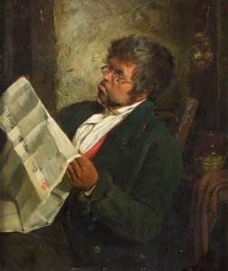 Het nieuws lezen door Erskine Nicol