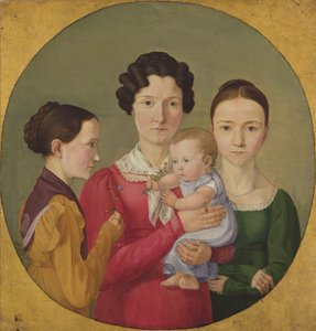 De zusters Malvine (1811-85), Hermine (1801-52), Adelheid (1824-82) en Ida Speckter (1809-94), 1825 door Erwin Speckter