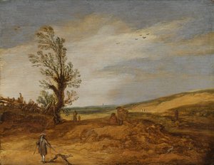 Een uitzicht in de duinen door Esaias van de Velde