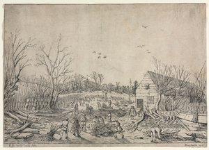 De Grote Overstroming van 10 Januari 1624 (of Reparatie van de Gebroken Dijk aan de Rivier Lek bij Vianen, 1624)
