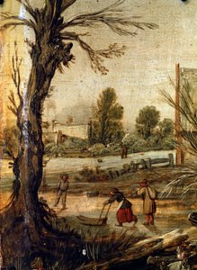 Winter, 17e eeuw door Esaias van de Velde