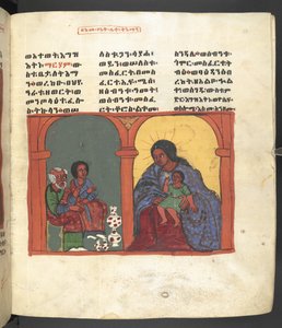 Or. 607 f053r, Scène uit het leven van de Maagd Maria, uit 