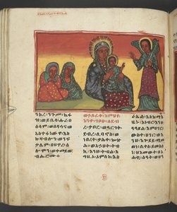 Or. 607 f081v, Scène uit het leven van de Maagd Maria, uit 