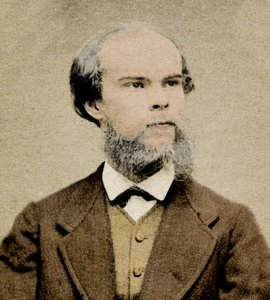 Portret van Paul Verlaine (1844-1896) naar Carjat 1870 door Etienne (after) Carjat
