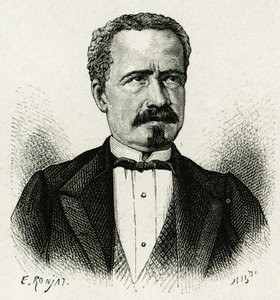 Portret van de President van Ecuador van 1875 tot 1876, Don Antonio Borrero door Etienne Antoine Eugene Ronjat