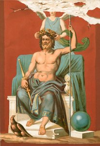 Zeus gekroond door Overwinning