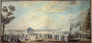 Franse Revolutie: Militair kamp van de Ecole de Mars van toekomstige kaders van het republikeinse leger
