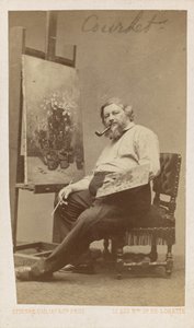 Gustave Courbet door Etienne Carjat
