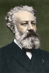 Jules Verne (1828-1905), Franse schrijver, door Carjat.