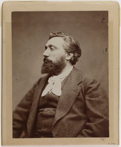 Léon Gambetta (1838-1882), advocaat en politicus. door Etienne Carjat