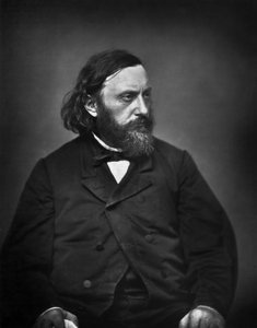 Pierre Dupont (1821-1870) Franse dichter, foto door Carjat