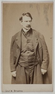 Portret van François Delsarte, ca. 1870-90 (albuminedruk) door Etienne Carjat