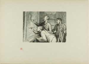 De schilderijententoonstelling van 1868: De laatste hand eraan geven door Etienne Carjat