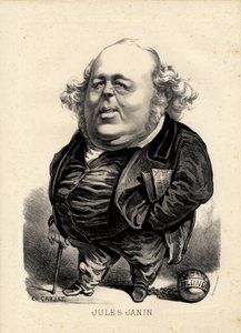 Vliegend blad - Illustratie door Etienne Carjat: Janin Jules door Etienne Carjat